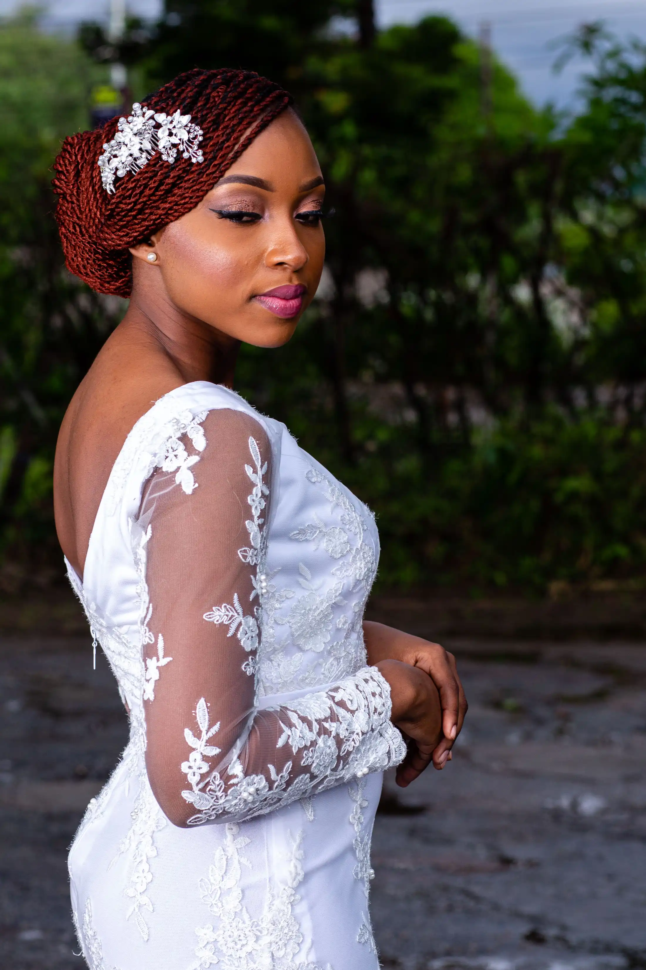 Hartbrooks couture detail portrait