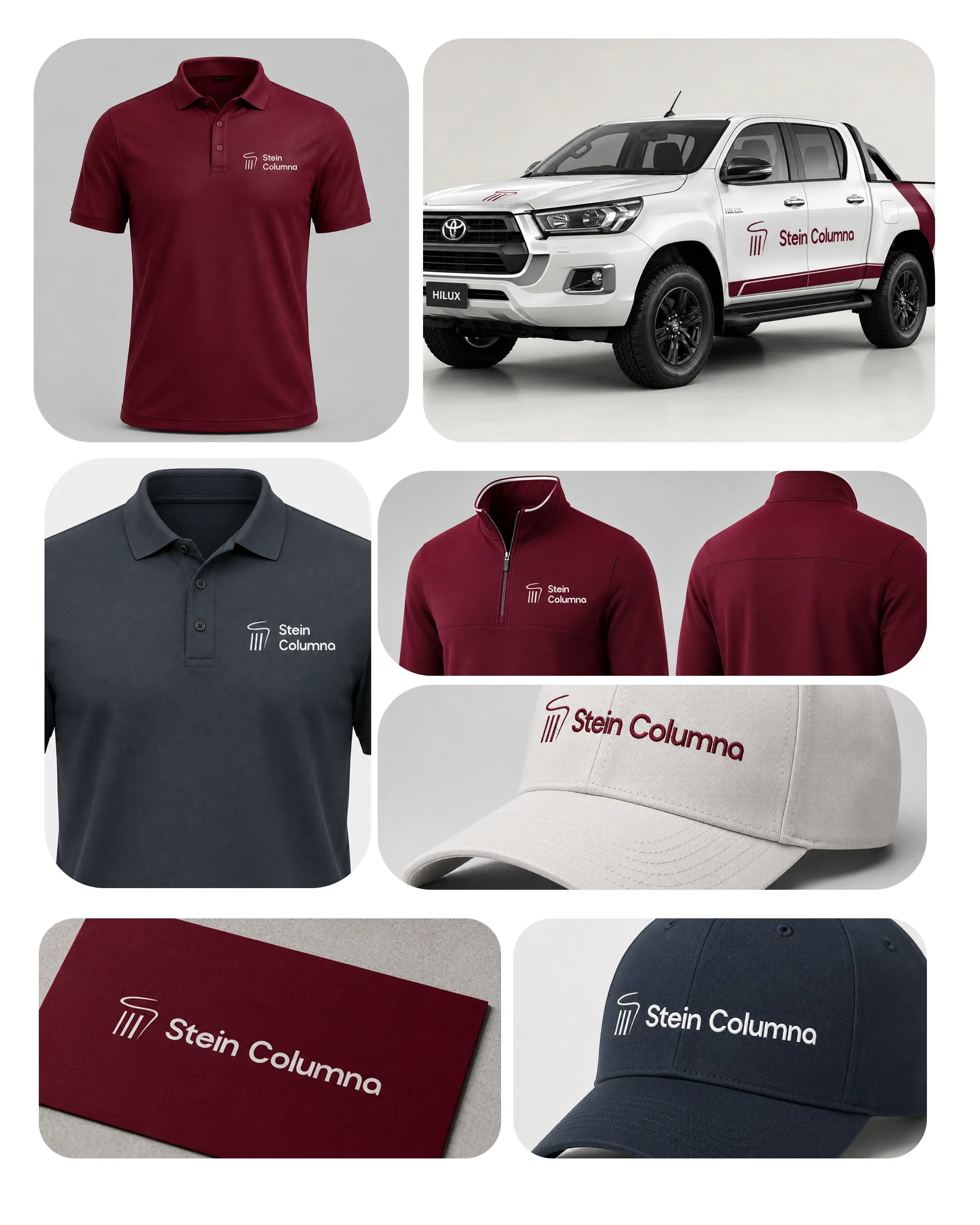Stein Columna identity mockup system