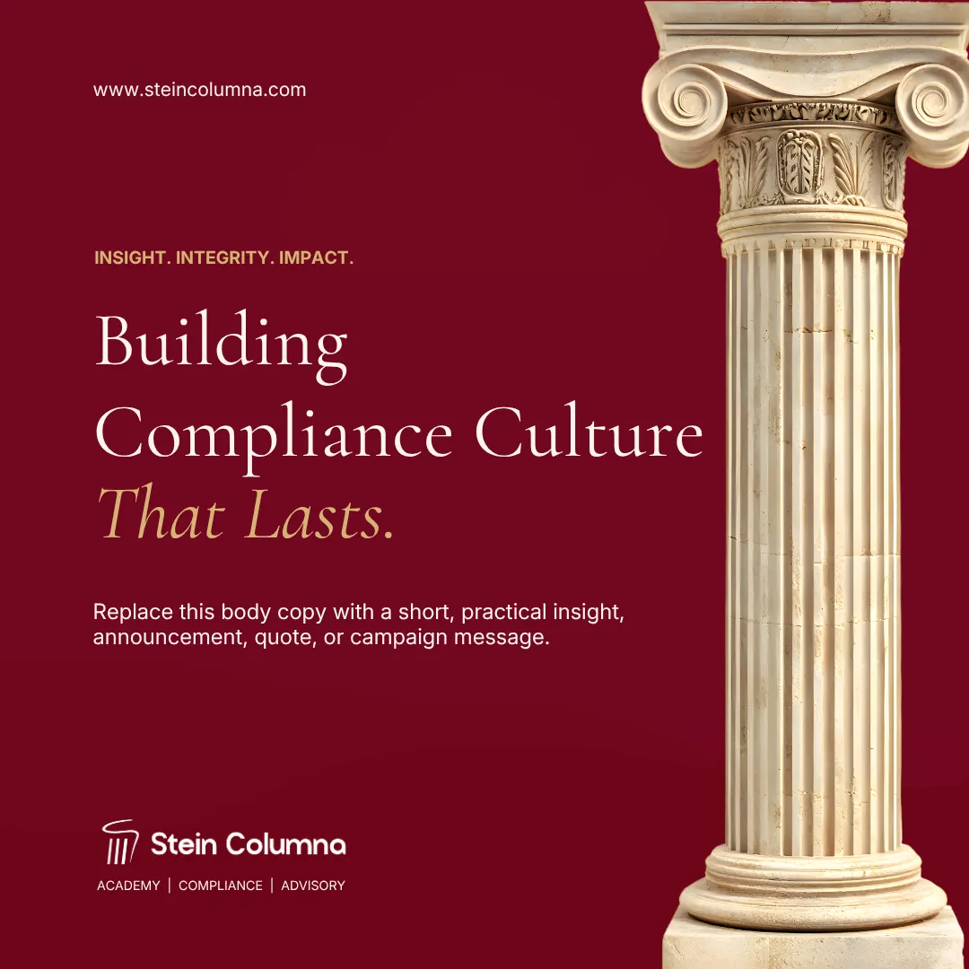 Stein Columna compliance culture social artwork