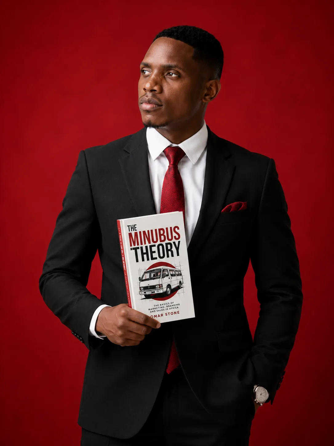 Omar Stone holding The Minibus Theory