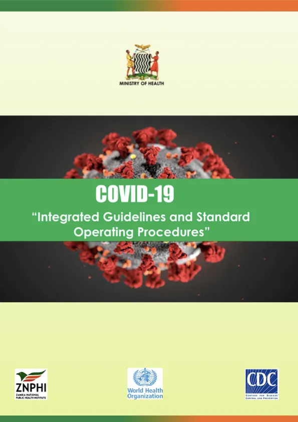 ZNPHI COVID-19 guidelines and standard operating procedures cover